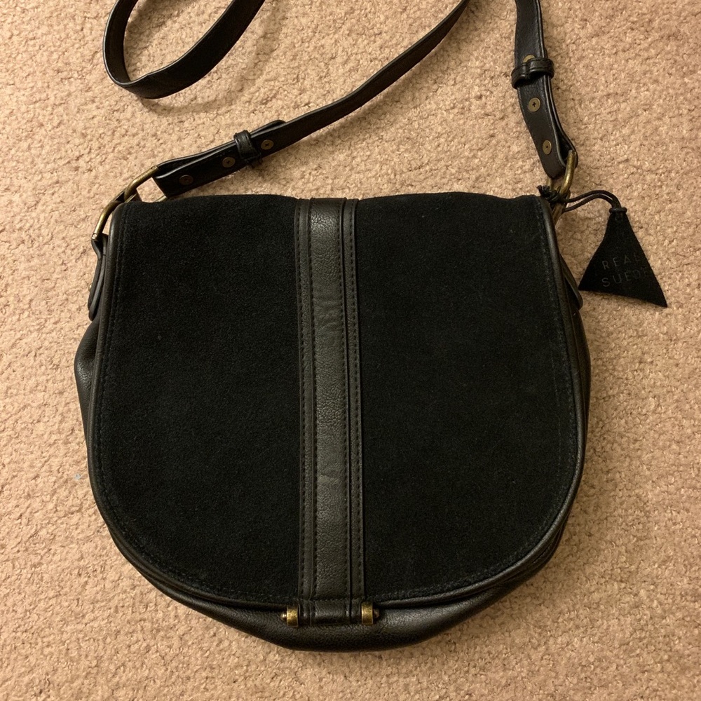 Urban Outfitters BDG Real Suede flap Crossbody